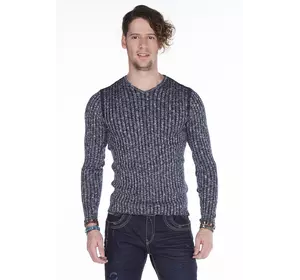 Пуловер мужской цвета индиго CIPO & BAXX