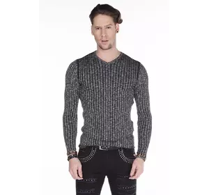 Пуловер мужской серый CIPO & BAXX