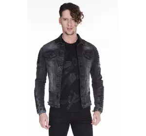 Черная джинсовая куртка мужская CIPO & BAXX
