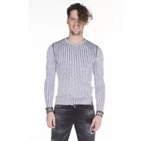 Пуловер мужской светло-серый CIPO & BAXX