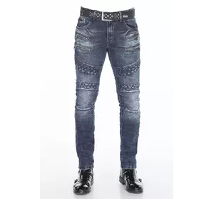 Мужские синие джинсы слимы CIPO & BAXX