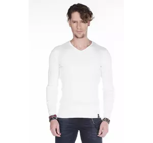 Белый мужской пуловер CIPO & BAXX